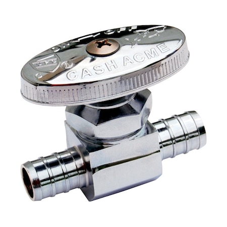 Sharkbite SharkBite PEX 1/2 in. PEX Barb X 1/2 in. Brass Stop Valve 23063LF